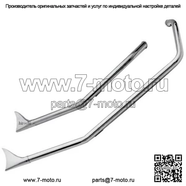 Выхлопные трубы Upsweep Fishtail Harley Softail Bobber Chopper Custom FX (Для: Harley-Davidson)