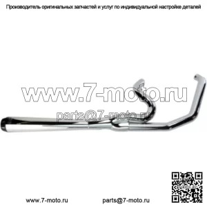 Выхлопная система Bassani Chrome Road Rage 2 Into 1 Megaphone Harley Dyna FXD 91-05 (Для: Harley-Davidson)