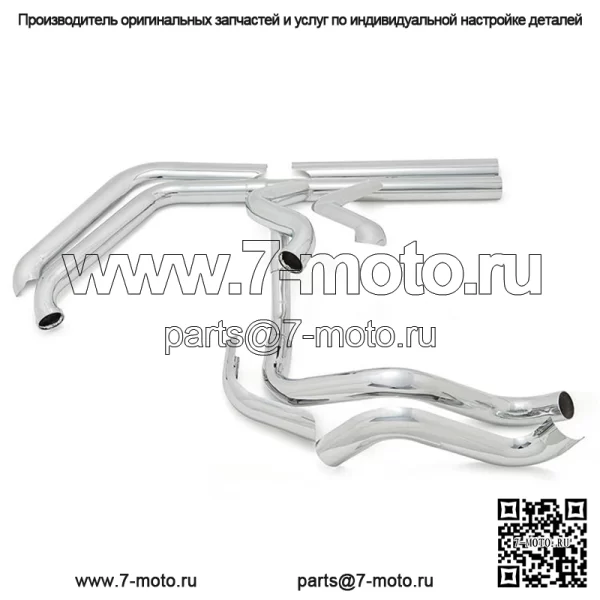Передняя часть глушителя выхлопа и защитный чехол от ожогов для Harley Softail