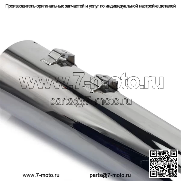 Хромированный глушитель из нержавеющей стали для Harley Touring - Image 4