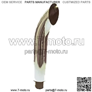 Хромированный изогнутый стек подходит для John Deere 3010 3020 4000 4010 4020 4030 4040 4050 4230