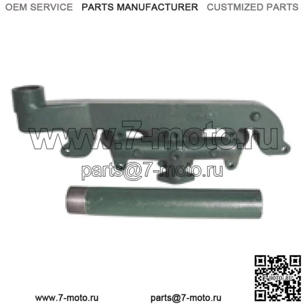 Выпускной коллектор AT13134 подходит для трактора John Deere 1010, газ AT21369 T19981
