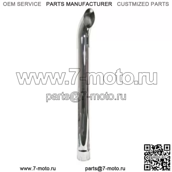 ZNL89057C Изогнутая хромированная выхлопная труба PM89057C ZN489057C 89057C
