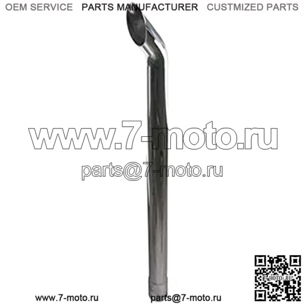 Выхлопная труба 42 x 2-1/2 дюйма, изогнутая, черная, подходит для John Deere 6300 6200 6110 6400