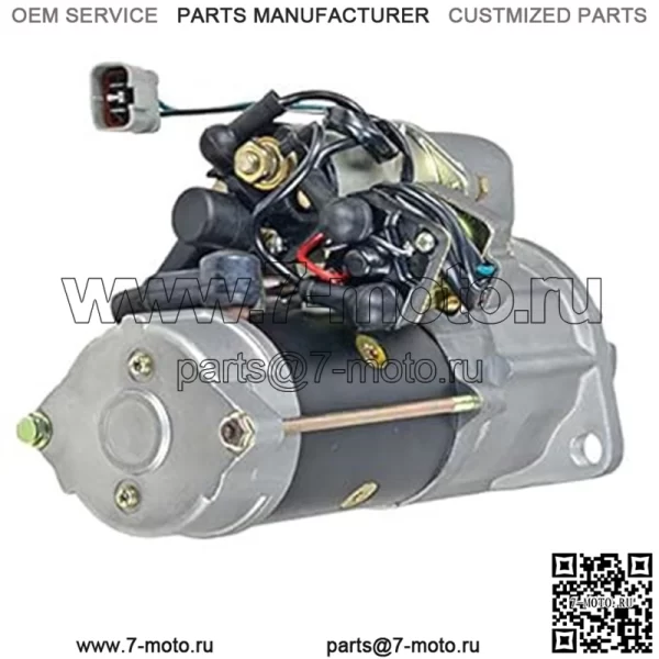 Новый стартер 9T 24V, совместимый с экскаватором Komatsu PC75U 4D95, двигатель 1995-1997 годов 6008134411 - Image 2