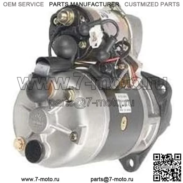 Новый стартер, совместимый с колесным погрузчиком Komatsu 4D130 4D140 6D105 по номерам деталей 6008132691 6008132692 6008132690 0210004860 0210004861