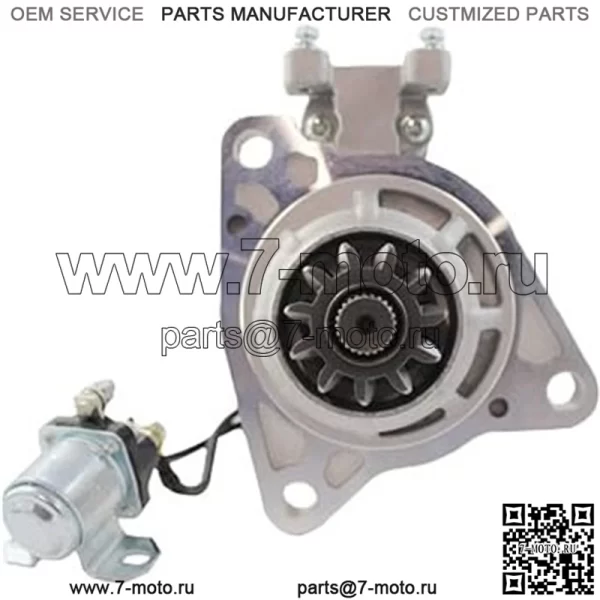 Новый стартер Hi-Torque на 24 В, совместимый с грузовиком Mitsubishi Fuso MS280/MS380-2 6D22 Dsl Eng 99-07 Экскаватор Kobelco SK300/SK400 6D22 1999-2007 гг. Заменяет M9T60171 M009T60171 ME152487 M9T60172 - Image 4