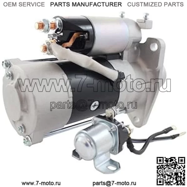 Новый стартер Hi-Torque на 24 В, совместимый с грузовиком Mitsubishi Fuso MS280/MS380-2 6D22 Dsl Eng 99-07 Экскаватор Kobelco SK300/SK400 6D22 1999-2007 гг. Заменяет M9T60171 M009T60171 ME152487 M9T60172 - Image 5