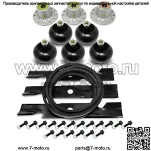 Комплект колес деки с ремнем шпинделя для Exmark Turf Tracer 48 дюймов 107-4065 413093