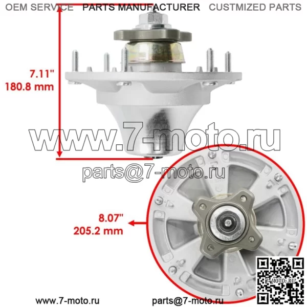 Шпиндель и отвал деки для John Deere Z510A Z710A Z910A Z915B Z920 ZTrak 48 дюймов - Image 2