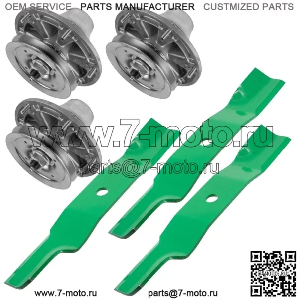Шпиндель и отвал деки для John Deere F620 F680 F687 ZTrak 48 дюймов 54 дюйма 60 дюймов