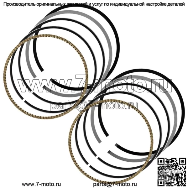 Поршневые кольца для Polaris RZR XP 4 1000  EPS 2021 SidexSide (для: Polaris)