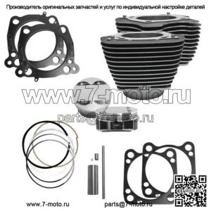 Комплект поршня цилиндра большого диаметра Cycle M8 107 дюймов 124 дюйма Harley Touring Softail 17-20 (для: Harley-Davidson)