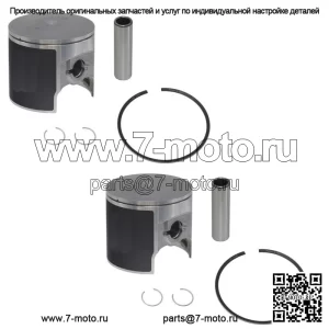 Комплект из 2 поршней для гидроциклов Kawasaki 1982-1990 годов JS 550, SX 550 STD, диаметр цилиндра 75 мм