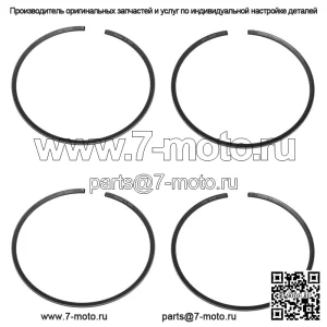 Комплект из 2 поршневых колец для Kawasaki 1986-1996 650 SX X2 .020, диаметр отверстия более 76,5 мм