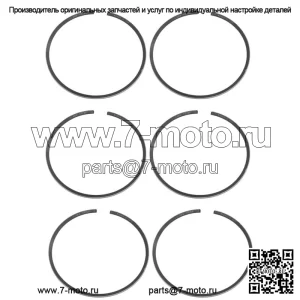Комплект из 3 поршневых колец для Kawasaki 1995-06 900 ZXI STX .020, диаметр отверстия более 73,5 мм
