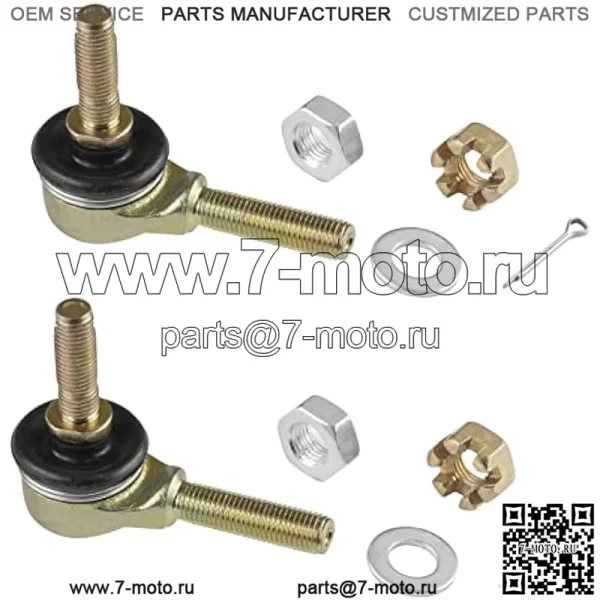 Комплект наконечников рулевой тяги, совместимый с Kawasaki Kvf400A Kvf400C Prairie 400 4X4 1997, 1998, 1999, 2000