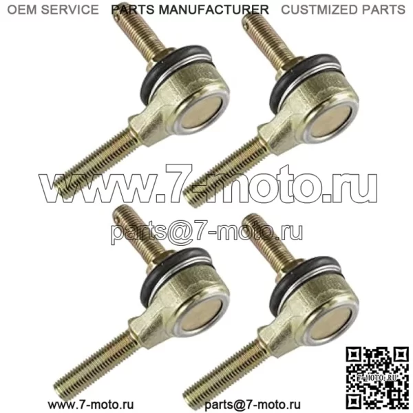 Два комплекта наконечников рулевой тяги, совместимые с Kawasaki Kvf400A Kvf400C Prairie 400 4X4 1997, 1998, 1999, 2000 годов - Image 3