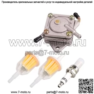 Топливный насос для гольф-мобиля для клубных автомобилей 84+ 1014523 1014524 со свечой зажигания и топливным фильтром