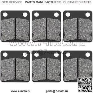 Тормозные колодки для Yamaha Grizzly 400 450 YFM400 YFM450 Wolverine Kodiak Big Bear YFZ350 Kodiak 1995-2009 1999-2006 2000-2012 2007-2013 (3 шт.)