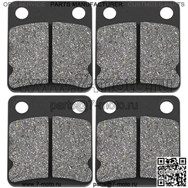 Тормозные колодки для Yamaha Grizzly 400 450 YFM400 YFM450 Wolverine Kodiak Big Bear YFZ350 YFZ350 Warrior Banshee Передние тормозные колодки 1995-2009 1999-2006 2000-2012 2007-2013