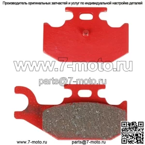 Тормозные колодки EBC Carbon X задние #FA428X Yamaha Raptor 700R/Rhino 450/Rhino 660 (подходит: Yamaha Rhino 660)
