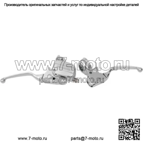 Хромированный руль тормозной муфты, комплект ручного управления, 15 мм Harley Touring Dresser 08-13 (для: Harley-Davidson)