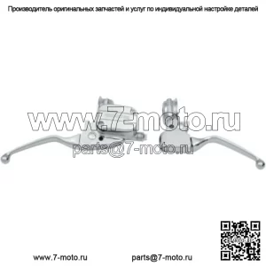 Хромированный руль тормозной муфты 11/16, комплект ручного управления 99-07 HarleyTouring Dresser (для: Harley-Davidson)