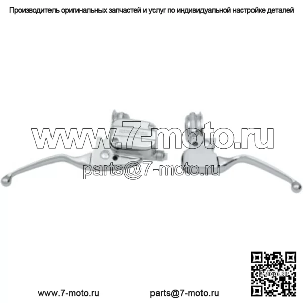 Хромированный руль тормозной муфты 11/16, комплект ручного управления 99-07 HarleyTouring Dresser (для: Harley-Davidson)