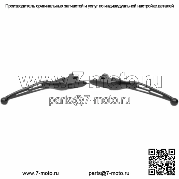 Пара ручных рычагов  с черными прорезями и широкими лезвиями Harley Touring 17-20 (для: Harley-Davidson)