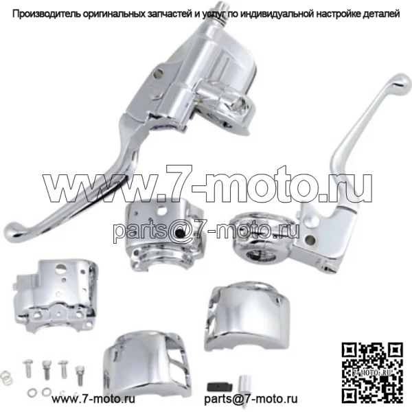 Хромированный руль с ручным управлением, один диск 9/16 дюйма Harley 96-11 Softail Dyna XL (для: Harley-Davidson)