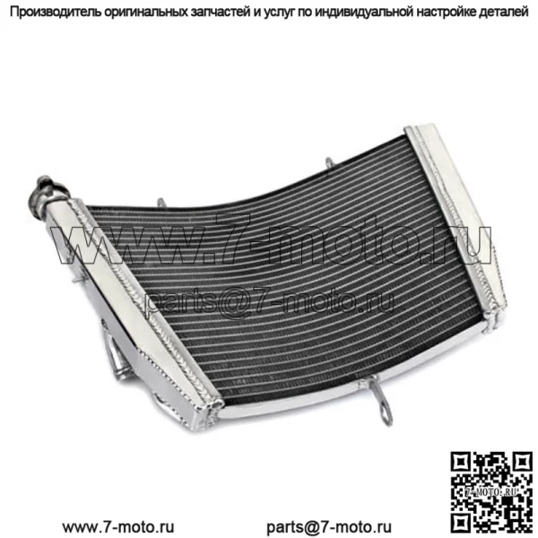Полностью алюминиевый полированный радиатор мотоцикла на заказ - Image 3