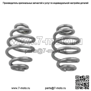 Мотоцикл V-Twin Chrome 3" Solo Seat Springs Harley Chopper Bobber Rigid Custom Motorcycle (Для: Harley-Davidson)
