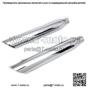 Хромированный 3-дюймовый глушитель с боковой прорезью, комплект выхлопной системы 2014+ Harley Sportster XL (для: Harley-Davidson)