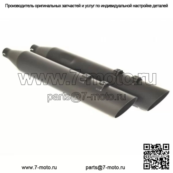 Глушители Jackpot M8 Street Outlaw Black Slash Down Slip On Harley Touring 2017+ (Для: Harley-Davidson)