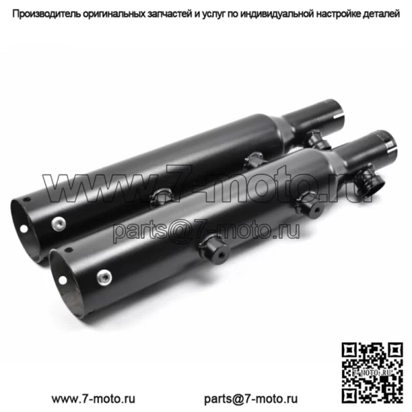 Черные насадки на глушитель Rush Exhaust 3 дюйма, совместимые с Harley Sportster XL 09-13 (для: Harley-Davidson)