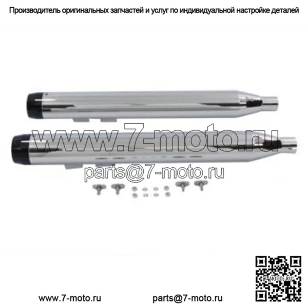 Хромированный черный наконечник Megaphone 3,5-дюймовые накладки на глушители Трубы 95-16 Harley Touring (Для: Harley-Davidson)
