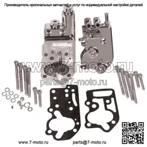 Полный комплект хромированного масляного насоса OE 26190-73 Harley Big Twin Shovelhead Evo 73-91 (для: Harley-Davidson)