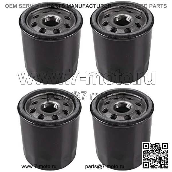 Масляный фильтр, 4 шт., заменяет John Deere AM107423 Kawasaki 49065-2078 Club Car 1016467 Robin 261-65902-A0 Onan 122-0737-03 Cub Cadet 490-201-0001