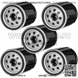 Сменный 5 шт. масляный фильтр для Kawasaki 49065-2057 49065-2062 49065-7010 49065-2078 John Deere AM101001 AM101054 AM105172 подходит для двигателя FH381-721V FH601-770D FJ180V Z925A Z930A