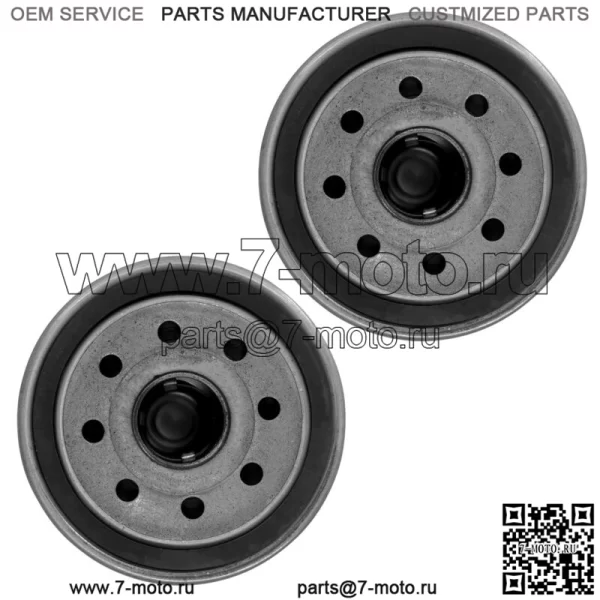 Масляный фильтр в упаковке из 2 штук для Yamaha YFM660 Grizzly YXR660 Rhino YFM450 Kodiak YFM450Fx (для: Yamaha Rhino 660 2006 г.) - Image 4