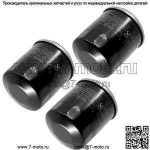 Масляный фильтр в упаковке из 3 штук для Yamaha YFM660 Grizzly YXR660 Rhino YFM450 Kodiak YYFM450Fx (подходит: Yamaha Rhino 660)