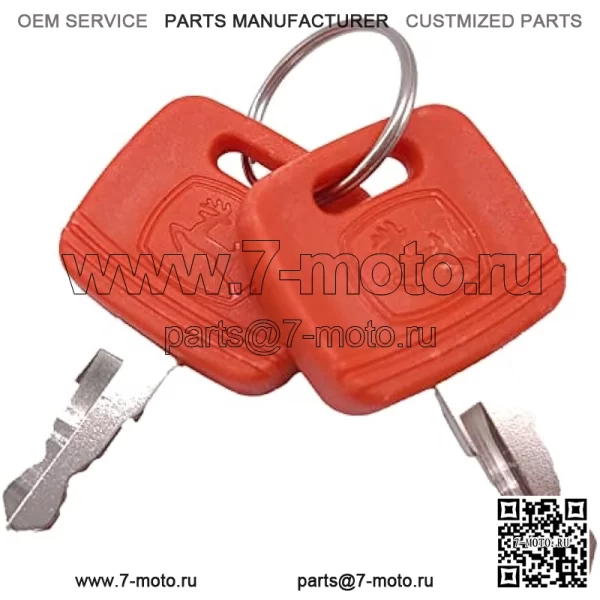 RE183935 RE71557 Ключ зажигания подходит для трактора John Deere Heavy Equipment 2032R 2038R 3120 3320 3720 4044 4210 4320 4310 4510 4710 5103 5203 5320 4 шт. - Image 2