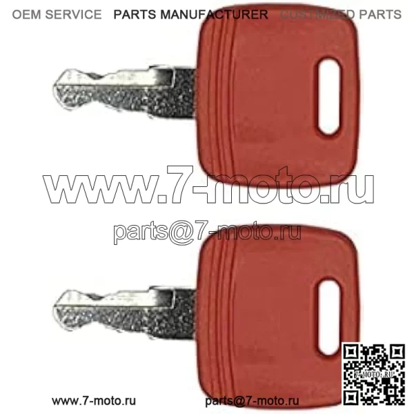 2X RE43492 Ключ зажигания для John Deere 3120 3203 3320 3520 3720 4105 4120 4210