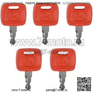 5 шт. ключ зажигания RE183935 RE71557 Замена ключа для JD Farm Tractor 3120 3320 3720 4210 4320 4510 4710 5045E 5103 5203 7130 7230