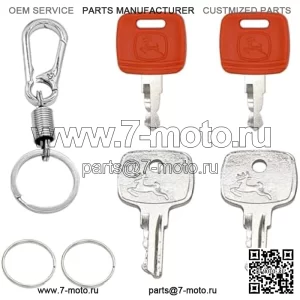 4 шт. RE183935 AR51481 ключи зажигания, набор ключей для тяжелого оборудования, пригодный для оборудования John Deere, заменяет AT195302 RE71557