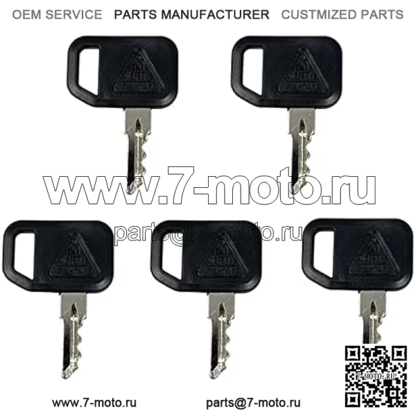 AM131841 Ключ зажигания для John Deere 300 400 GT GX LX 130 160 165 Gator 4X2 6X4 622 600 1800 2020 2030A 850D 855D (5), черный