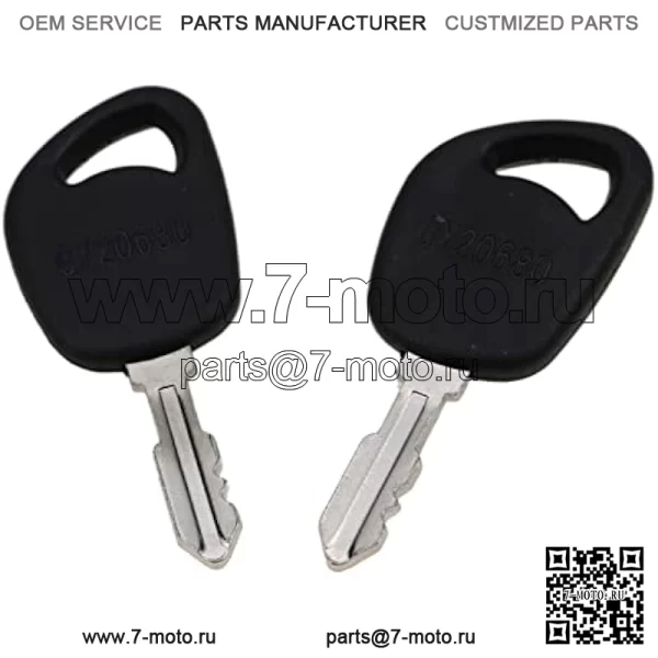 (2) Ключи зажигания GY20680 LVA17264 Совместимы с John Deere 100 LA LT SST X Series 1026R L100 L110 L108 L111 L118 L120 L130 LA125 LA130 LA135 LT150 LT155 D110 1023E 1025R 1026R 2025Р 2026Р - Image 2