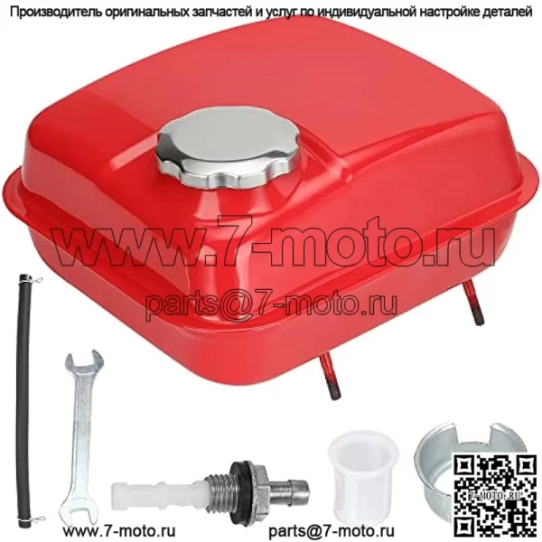 Газовый топливный бак для Hemi Predator 212cc 196cc 5.5hp 6.5hp Coleman CT200U CT200U-EX BT200X RB200 KT196 Massimo Baja Warrior MB200 GX160 GX200 Mini Bike Go Kart Clone Ghost Engine Parts Red