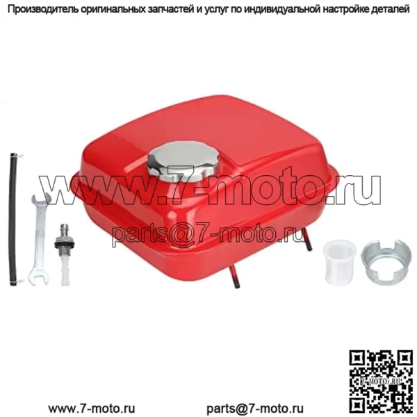 Газовый топливный бак для Hemi Predator 212cc 196cc 5.5hp 6.5hp Coleman CT200U CT200U-EX BT200X RB200 KT196 Massimo Baja Warrior MB200 GX160 GX200 Mini Bike Go Kart Clone Ghost Engine Parts Red - Image 2